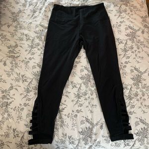 Zella 7/8 leggings with cut outs size Medium